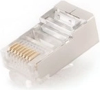 RJ45 FTP netværksstik, afskærmet kat. 5e, 100 stk.