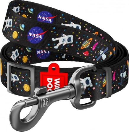 Nylon hundesnor WAUDOG NASA, bredde 25 mm, længde 122 cm