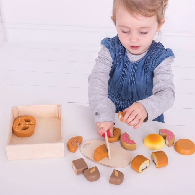 Bigjigs Toys Skærebrød i kassen