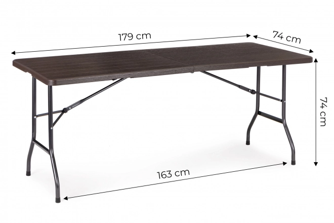 Sammenklappeligt havebanket cateringbord 180 cm