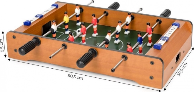 Mini bordfodbold i træ til børn