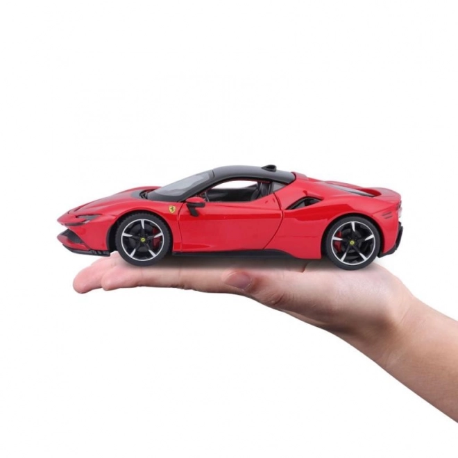 Bburago 1:24 Ferrari Top SF90 Stradale Rød