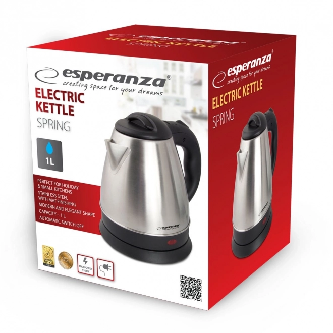 Elkedel Spring 1,0 l inox