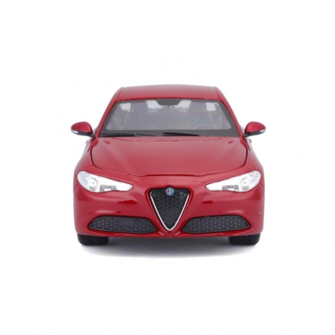 Bburago 1:24 Alfa Romeo Giulia (2016) Metallic rød 18-21080