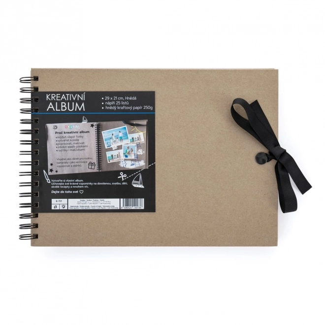 Kreativt album brun