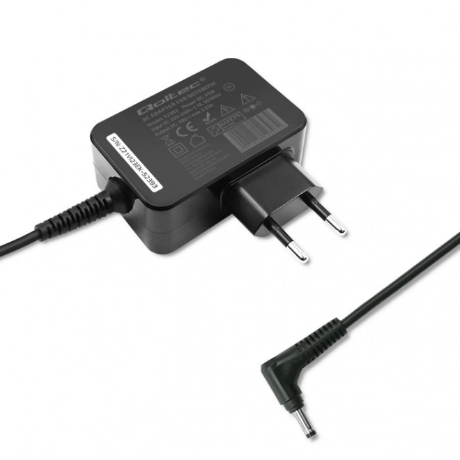 Qoltec oplader til Lenovo bærbare 45W