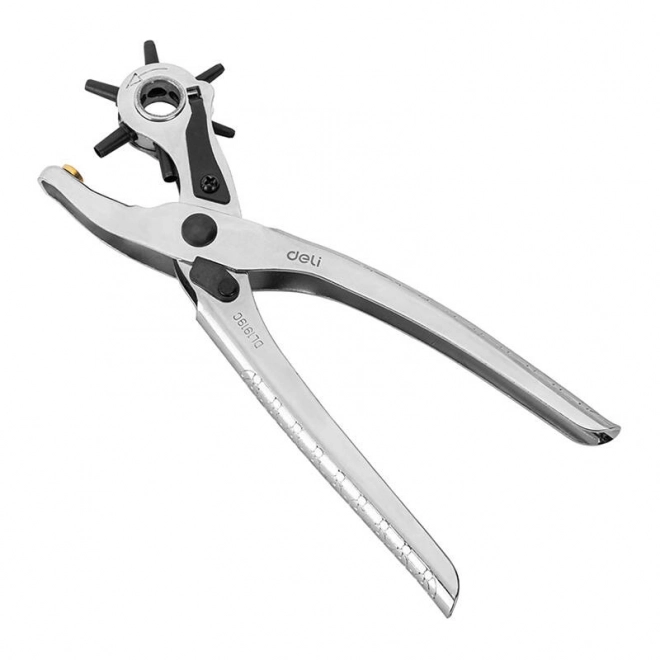 Huljern til læder 9" Deli Tools EDL1919C (sølvfarvet)