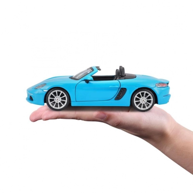 Bburago 1:24 Porsche 718 Boxster Blå