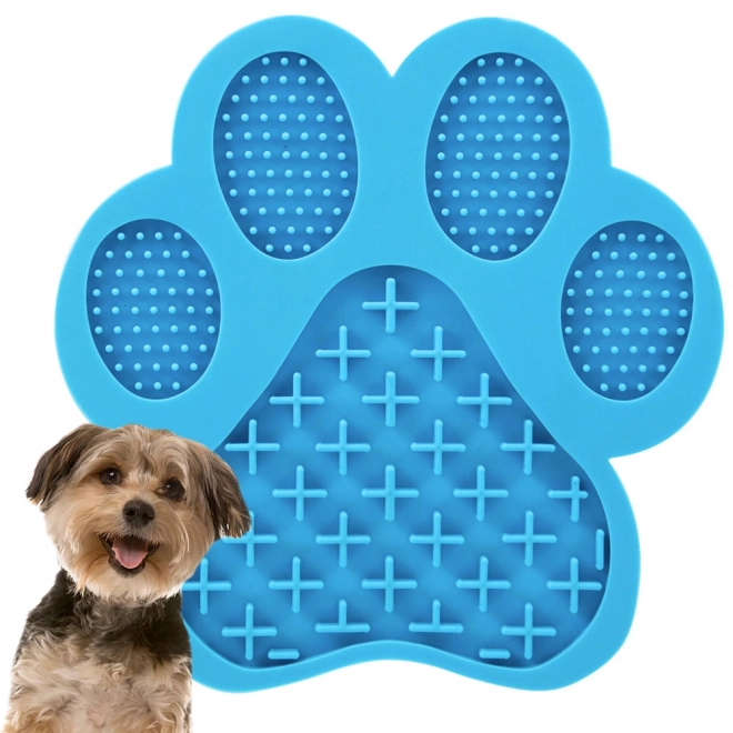 Antistress slikkelap til hunde formet som en pote