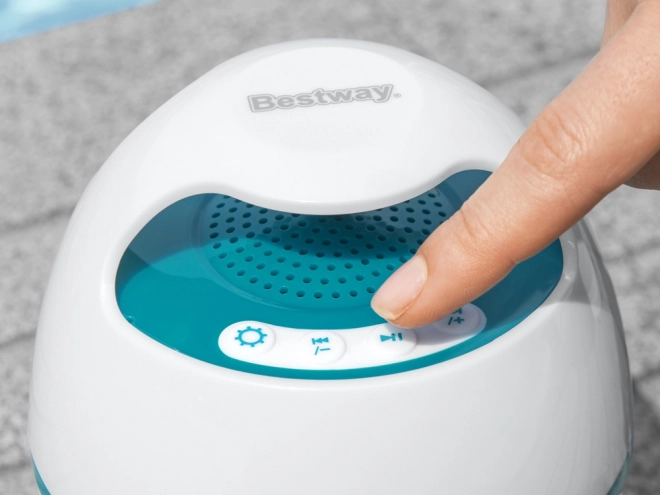 Bestway flydende højttaler MusicWave med Bluetooth og LED-lys