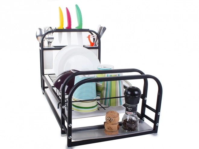 Opvaskestativ med bakke og holder i loftstil