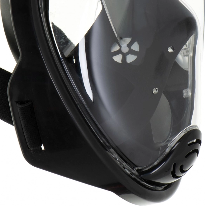 Foldbar fuldansigtsmaske med snorkel L/XL sort