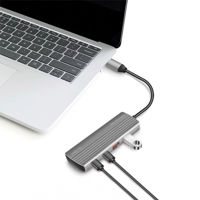 USB-C Hub med understøttelse af PD 100W og 5 USB-C porte