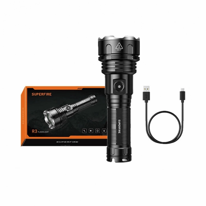 Lommelygte Superfire R3 P90, 2000lm, USB