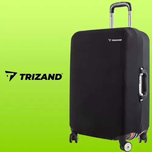 Trizand 23839 Kuffertovertræk M 62 x 43 x 27 cm sort