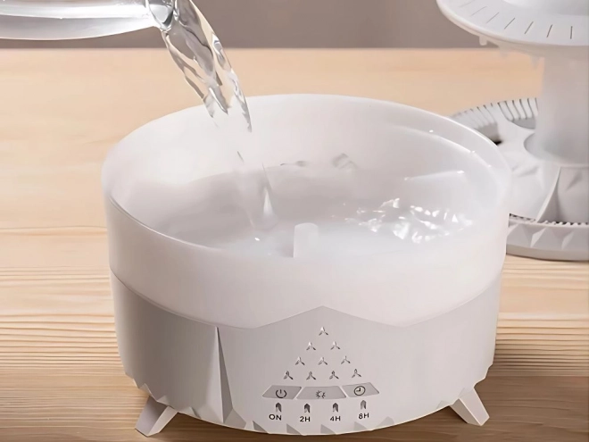 Luftfugter og aromatisk diffuser i UFO-form