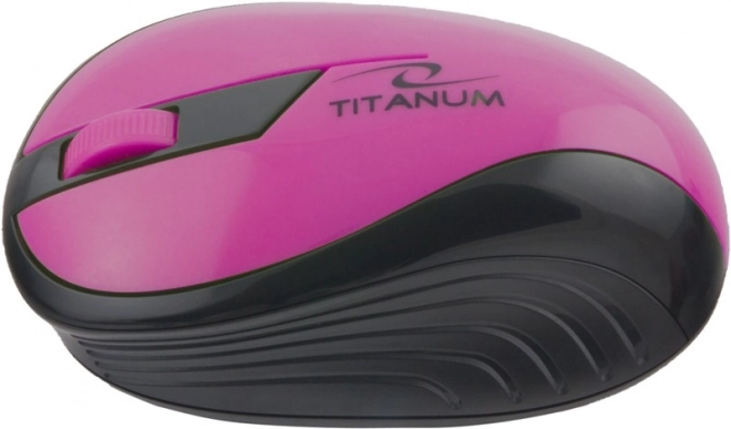 Trådløs optisk mus Titanum Rainbow pink