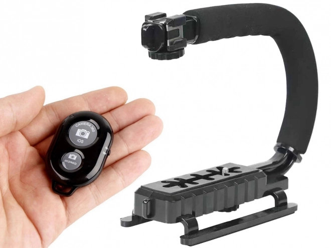 Sæt til vlogging med holder, LED-lys og mikrofon