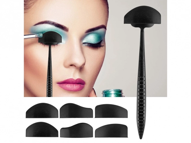 Sæt af silikoneskabeloner til eyeliner