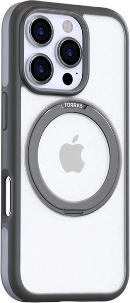 Etui Torras Ostand R Fusion til iPhone 16 Pro grå