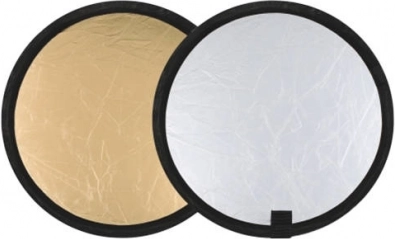 Sammenklappelig reflektor PULUZ 30 cm 2-i-1 – sølv og guld