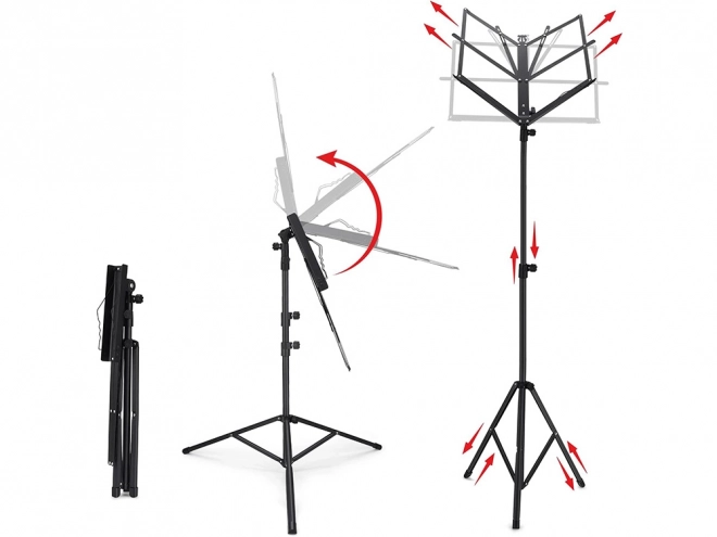 Nodeholder med justerbar foldbar konstruktion 130 cm