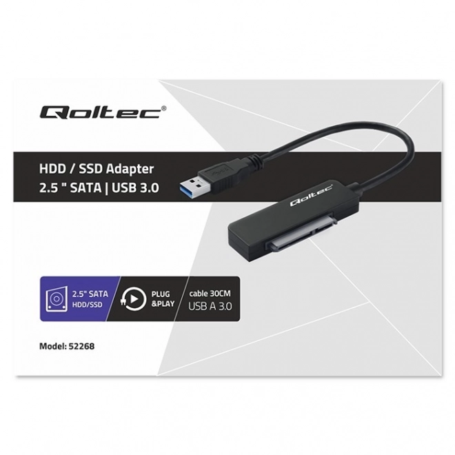 Adapter SATA | 2,5" adapter SSD HDD| Super hastighed 5Gb/s | 2TB – USB 3.0