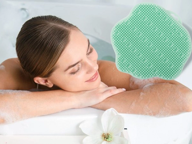 Silikone massage- og rengøringsbørste