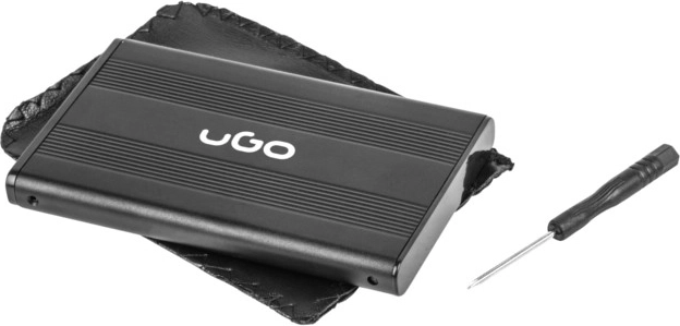 ekstern aluminiums 2,5" SATA USB 2.0 bærbart UGO-diskkabinet
