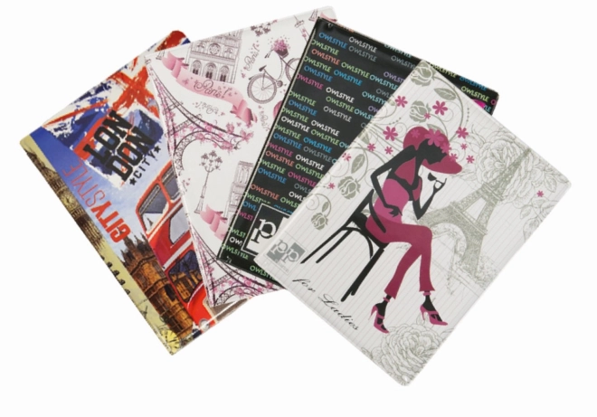 Dokuments Etui Retro II med farverigt print