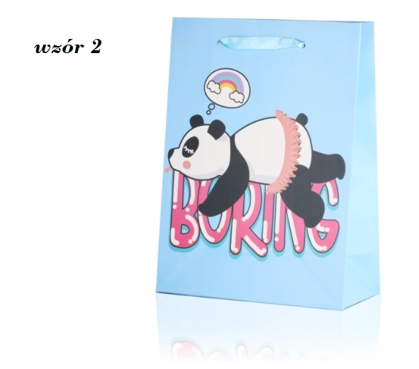 Gavepose panda 24 cm x 18 cm