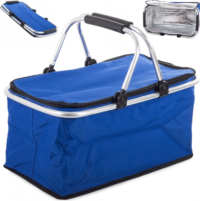 Termo foldbar picnickurv – blå