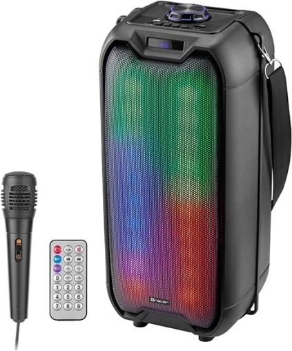 trådløs højttaler tracer tower led tws bluetooth med karaoke