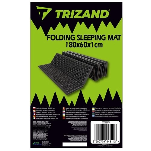 Foldbar liggeunderlag 180x60x1cm Trizand 22870