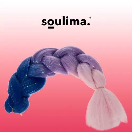Syntetisk hår ombre fletninger Soulima 23577
