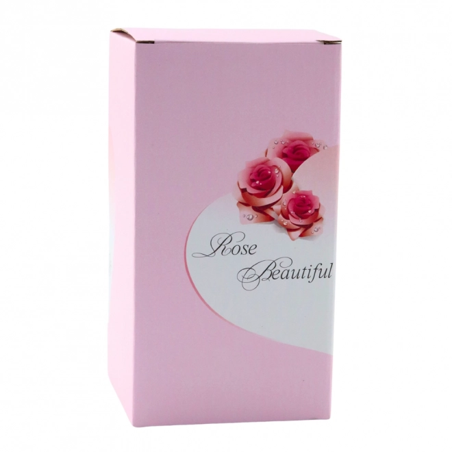 Evig rose i kuppel med LED-belysning