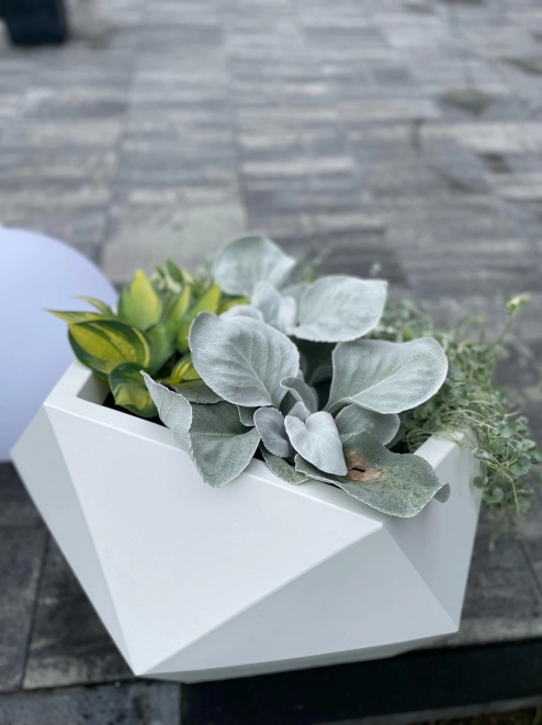 Blomsterpotte Monumo Vesari hvid