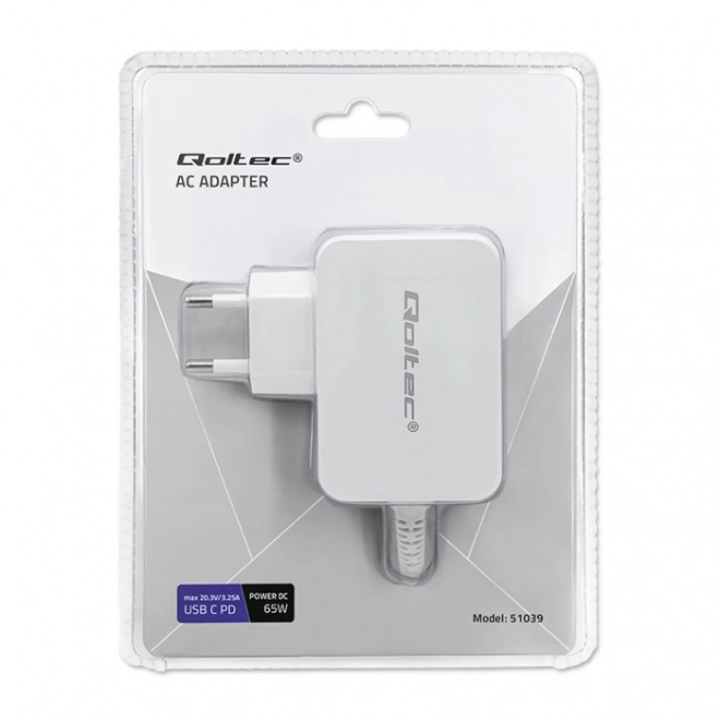 Netværksadapter USB-C 65 W Power Delivery Hvid