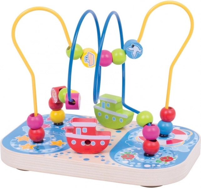 Bigjigs Baby træ motoriklabyrint Hav