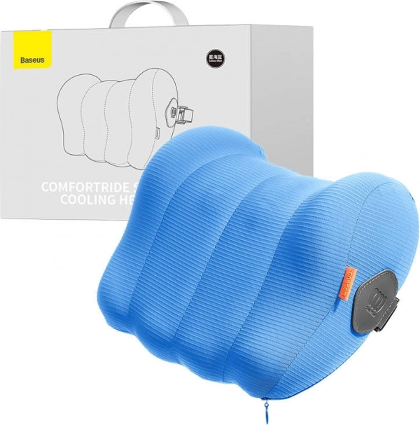 Kølende ergonomisk hovedstøttepude til bil Baseus ComfortRide blå