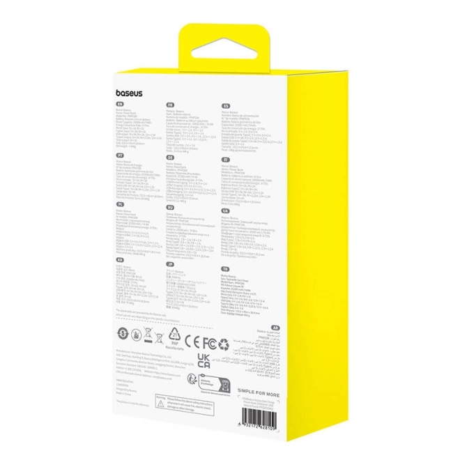 Baseus Airpow 20000mAh 20W powerbank (lilla)