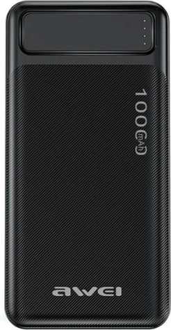Powerbank 10.000 mAh P5K 2xUSB 2,1A sort