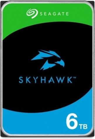 Seagate SkyHawk 6 TB 3,5" SATA HDD til overvågning, 256 MB cache