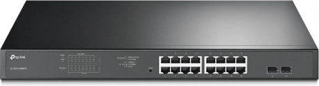 TP-Link JetStream Easy Smart PoE+ switch 16× Gigabit + 2× SFP