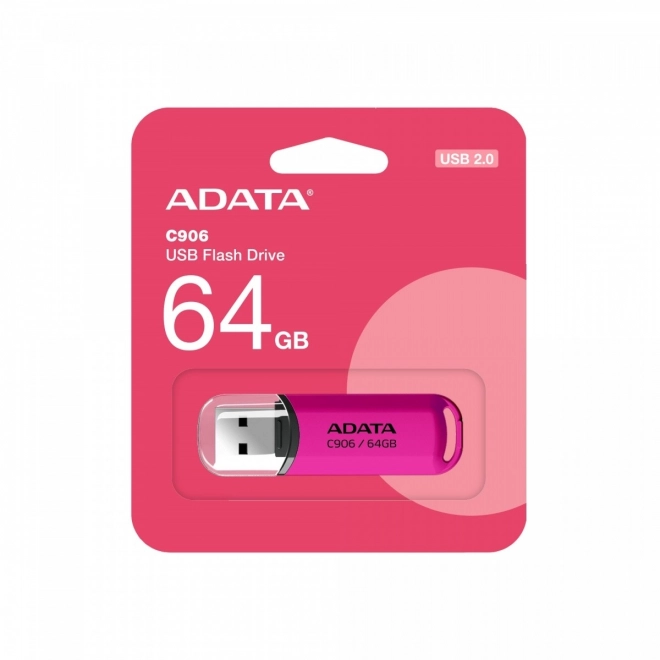 Flash-drev C906 64GB USB2.0 lyserød