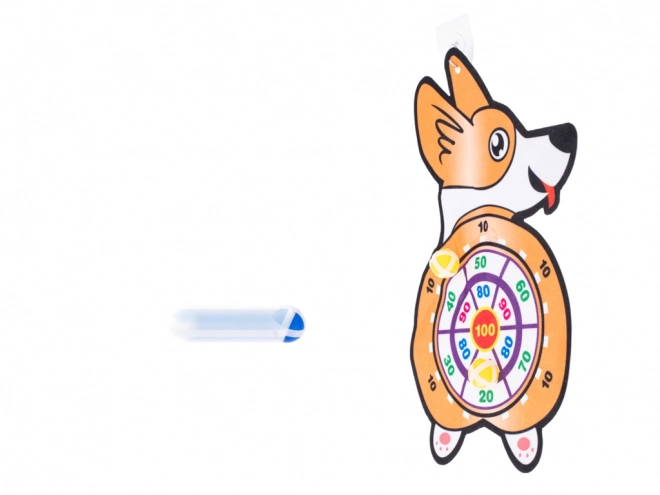 Børnespil Corgi-mål med tørbolde