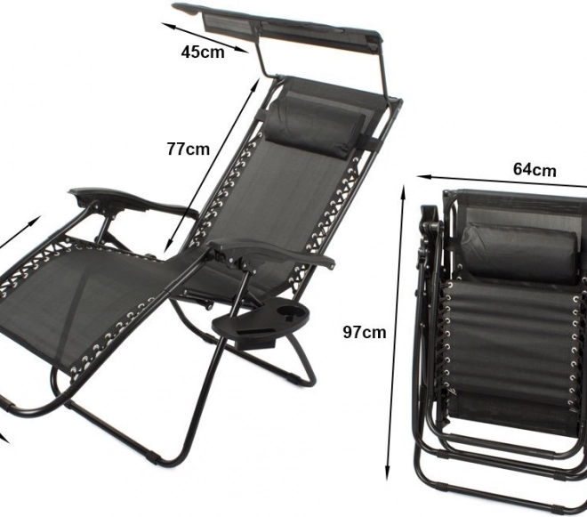 Zero Gravity-system – justering af ryglæn