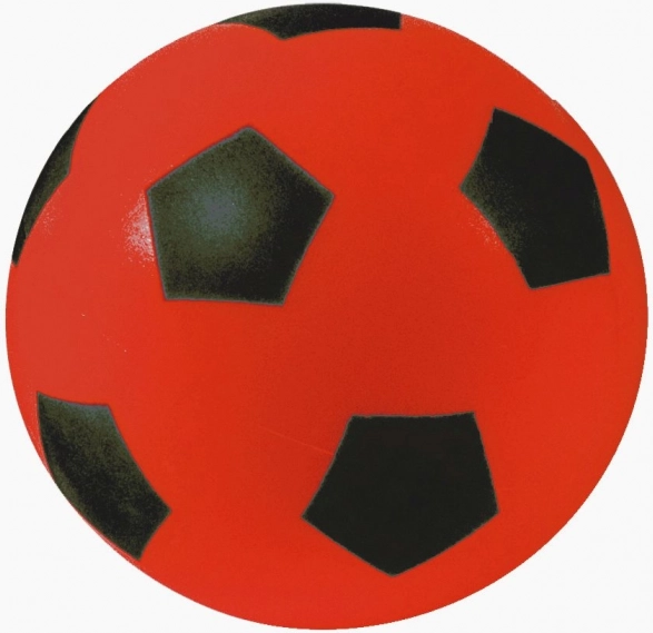 Blød bold Androni - rød, 12 cm