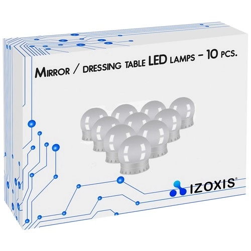 LED lamper til spejl/borde - 10 stk.
