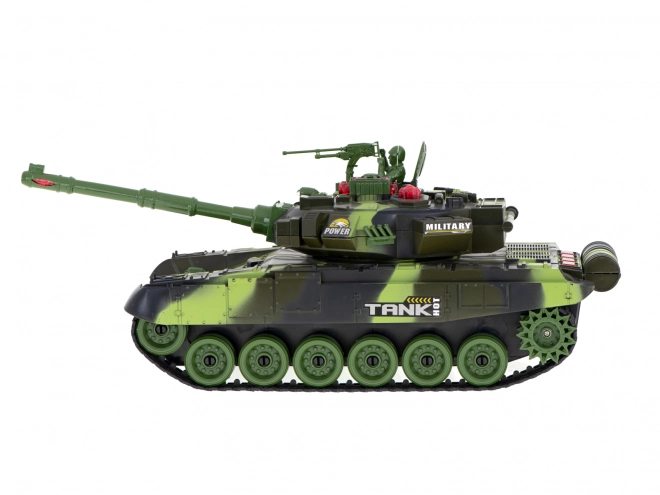 RC tank med fjernbetjening 2,4 GHz skovkamuflage